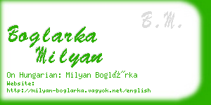 boglarka milyan business card